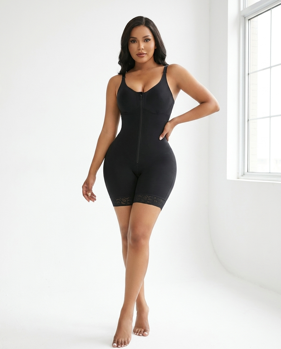 Bodysuit gainant Noir - GALVÉE Paris