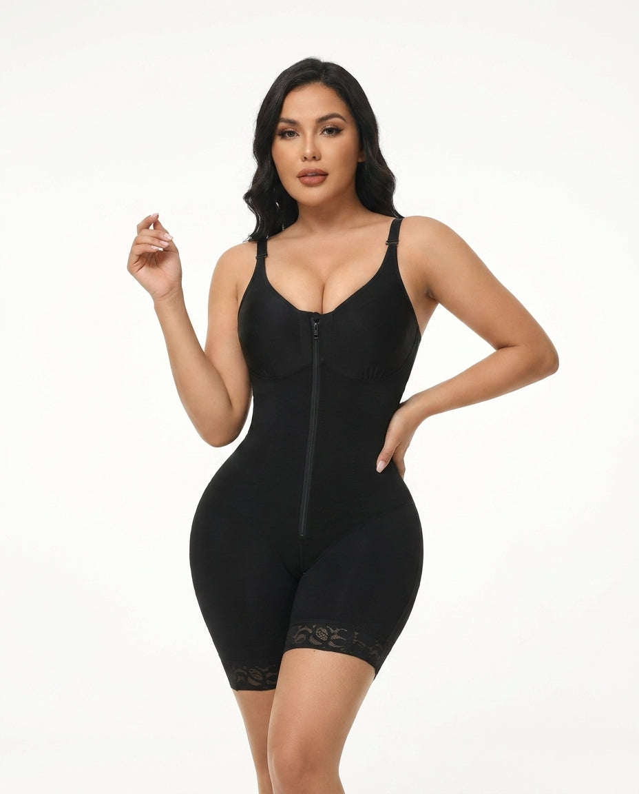 Bodysuit Noir - Vue de face - GALVÉE Paris