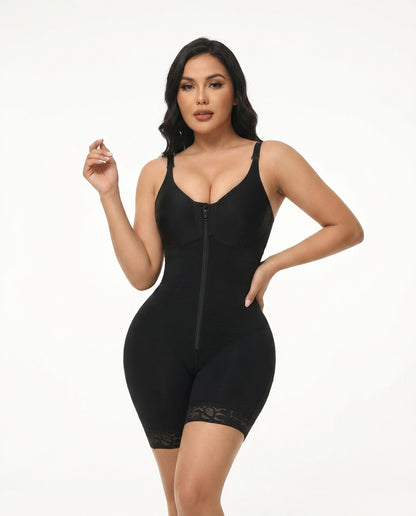 Bodysuit Noir - Vue de face - GALVÉE Paris